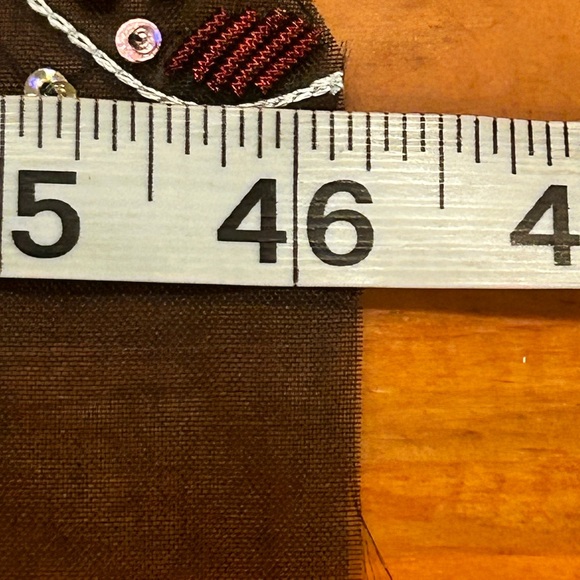 NWT 46” x 4” Organza beaded trim - Picture 8 of 11